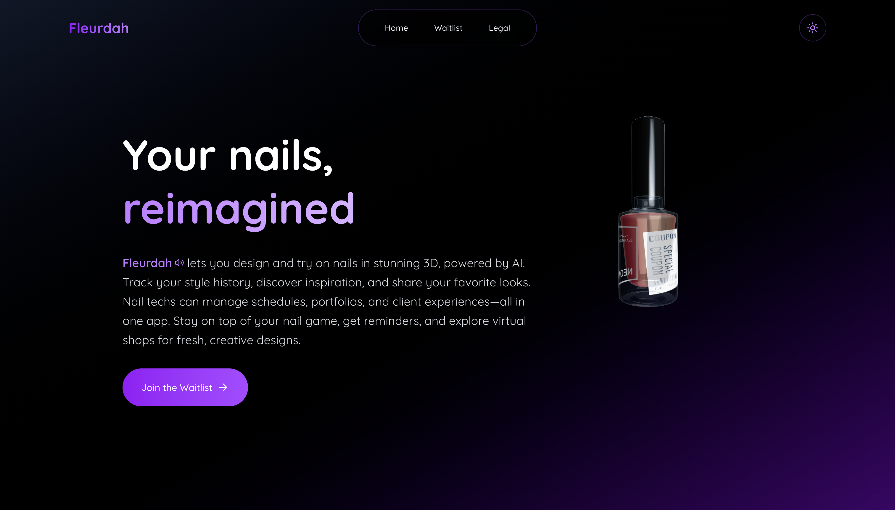 Fleurdah Website screenshot 1